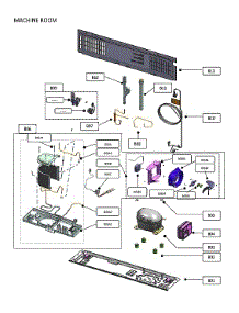 Machine Room parts for Kenmore Elite Bottom-Mount Refrigerator 11173315120 from AppliancePartsPros.com