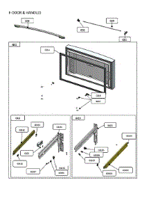 Freezer Door & Handles parts for Kenmore Elite Bottom-Mount Refrigerator 11173319120 from AppliancePartsPros.com