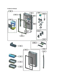 R-Door & Handles parts for Kenmore Elite Bottom-Mount Refrigerator 11173339220 from AppliancePartsPros.com