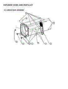 Drum Rear Assy parts for Kenmore Dryer 111.79142220 (11179142220, 111 79142220) from AppliancePartsPros.com