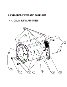 Drum Rear Assy parts for Kenmore Dryer 111.79142220 (11179142220, 111 79142220) from AppliancePartsPros.com