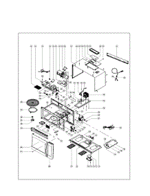 Total Assembly parts for Kenmore Microwave/Hood Combo 111.83523910 (11183523910, 111 83523910) from AppliancePartsPros.com