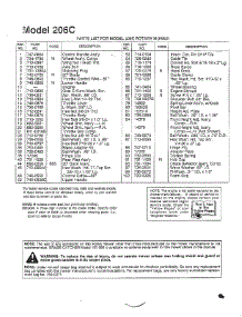 Rotary Mower Page 2 parts for Mtd Gas Walk-Behind Mower 113-206C401 from AppliancePartsPros.com