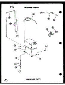 Compressor Parts (113-5Ne / P54975-62R) (113-3W / P54975-58R) (113-3Ew / P54975-59R) (113-3Hew / P54975-60R) parts for Amana Room Air Conditioner 113-3EW/P54975-59R from AppliancePartsPros.com