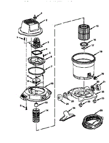 Bucket Assembly parts for Craftsman Wet/Dry Vacuum 113177030 from AppliancePartsPros.com