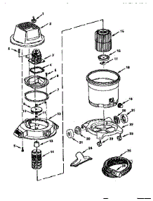Unit parts for Craftsman Wet/Dry Vacuum 113177040 from AppliancePartsPros.com