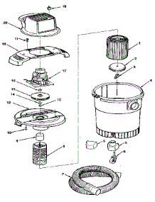 Unit parts for Craftsman Wet/Dry Vacuum 113177460 from AppliancePartsPros.com