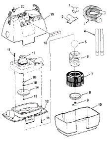 Unit parts for Craftsman Wet/Dry Vacuum 113177580 from AppliancePartsPros.com