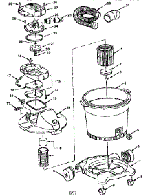 Unit parts for Craftsman Wet/Dry Vacuum 113177670 from AppliancePartsPros.com