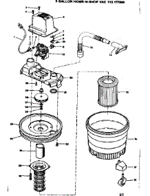Unit parts for Craftsman Wet/Dry Vacuum 113177800 from AppliancePartsPros.com