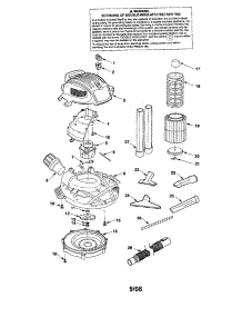 Lid / Filter / Collector parts for Craftsman Wet/Dry Vacuum 113177846 from AppliancePartsPros.com