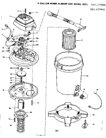 Unit parts for Craftsman Wet/Dry Vacuum 113177950 from AppliancePartsPros.com