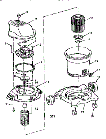 Unit parts for Craftsman Wet/Dry Vacuum 11317798 from AppliancePartsPros.com