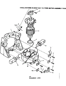 Motor Assembly 73123 parts for Craftsman Wet/Dry Vacuum 113178000 from AppliancePartsPros.com