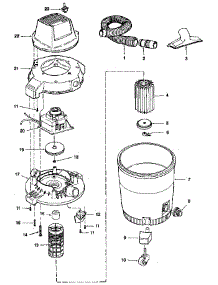 Unit parts for Craftsman Wet/Dry Vacuum 113178061 from AppliancePartsPros.com