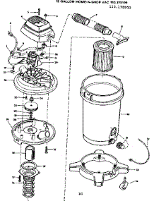 Unit parts for Craftsman Wet/Dry Vacuum 113178100 from AppliancePartsPros.com