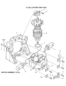 Motor Assembly 73132 parts for Craftsman Wet/Dry Vacuum 113178450 from AppliancePartsPros.com