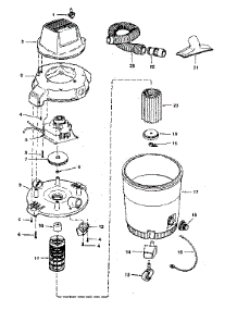 Unit parts for Craftsman Wet/Dry Vacuum 113178510 from AppliancePartsPros.com