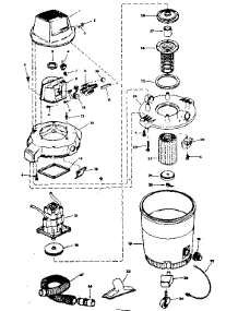 Unit parts for Craftsman Wet/Dry Vacuum 113178880 from AppliancePartsPros.com