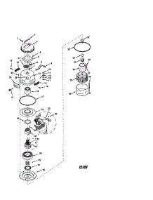 Motor / Motor Cover / Fan Cover parts for Craftsman Wet/Dry Vacuum 113179045 from AppliancePartsPros.com