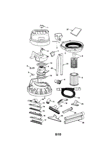 Nozzles / Filter / Motor parts for Craftsman Wet/Dry Vacuum 113179100 from AppliancePartsPros.com