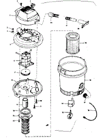 Unit parts for Craftsman Wet/Dry Vacuum 113179110 from AppliancePartsPros.com