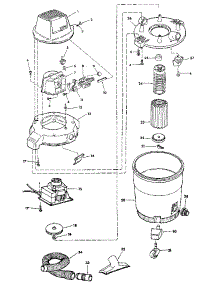 Unit parts for Craftsman Wet/Dry Vacuum 113179171 from AppliancePartsPros.com