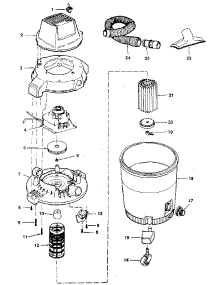 Unit parts for Craftsman Wet/Dry Vacuum 113179200 from AppliancePartsPros.com