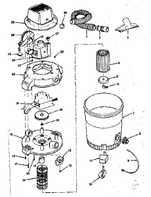 Unit parts for Craftsman Wet/Dry Vacuum 113179210 from AppliancePartsPros.com