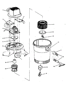 Unit parts for Craftsman Wet/Dry Vacuum 113179410 from AppliancePartsPros.com