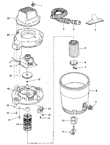 Unit parts for Craftsman Wet/Dry Vacuum 113179780 from AppliancePartsPros.com