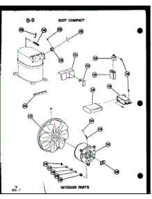 Interior Parts (11-5J / P54336-67R) parts for Amana Room Air Conditioner 113W-3NE/P54975-23R from AppliancePartsPros.com