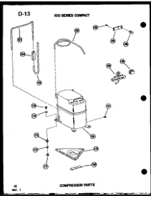 Compressor Parts (109-2Nh / P54975-42R) (109-2Hw / P54975-77R) (109-2N / P54975-39R) (109-2W / P54975-74R) (109-3N / P54975-40R) (109-3W / P54975-75R) (109-3Pe / P54975-31R) (109-3We / P54975-76R) (109-5N / P54975-41R) (109-5Pe / P54975-32R) (109-5Nh / P54975-43R) parts for Amana Room Air Conditioner 113W-3W/P54975-78R from AppliancePartsPros.com