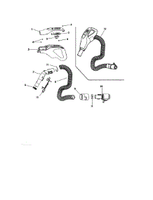 Hose & Handle parts for Kenmore Canister Vacuum 116.10065410 (11610065410, 116 10065410) from AppliancePartsPros.com
