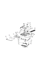 Nozzle parts for Kenmore Upright Vacuum 116.10135510 (11610135510, 116 10135510) from AppliancePartsPros.com