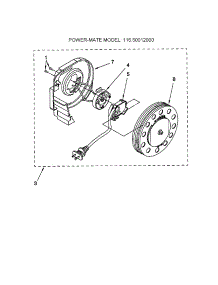 Power Cord Reel parts for Kenmore Canister Vacuum 116.20012000 (11620012000, 116 20012000) from AppliancePartsPros.com