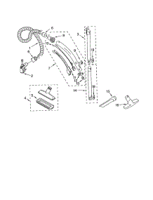 Hose And Attachment parts for Kenmore Canister Vacuum 116.20112001 (11620112001, 116 20112001) from AppliancePartsPros.com