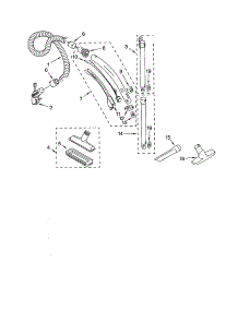 Hose And Attachments parts for Kenmore Canister Vacuum 116.20112002 (11620112002, 116 20112002) from AppliancePartsPros.com