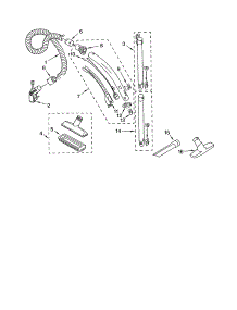 Hose And Attachment parts for Kenmore Canister Vacuum 116.20112003 (11620112003, 116 20112003) from AppliancePartsPros.com