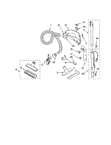 Hose And Attachment parts for Kenmore Canister Vacuum 116.20212000 (11620212000, 116 20212000) from AppliancePartsPros.com