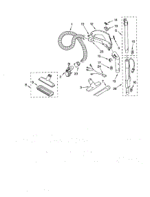 Hose And Attachments parts for Kenmore Canister Vacuum 116.20212002 (11620212002, 116 20212002) from AppliancePartsPros.com