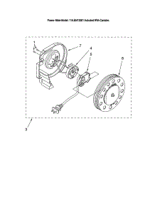Power Cord Reel parts for Kenmore Canister Vacuum 116.20412001 (11620412001, 116 20412001) from AppliancePartsPros.com