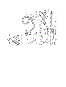 Hose And Attachments parts for Kenmore Canister Vacuum 116.20512002 (11620512002, 116 20512002) from AppliancePartsPros.com