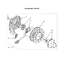 Power Cord Reel parts for Kenmore Canister Vacuum 116.20712000 (11620712000, 116 20712000) from AppliancePartsPros.com