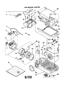 Vacuum Cleaner parts for Kenmore Canister Vacuum 116.20712004 (11620712004, 116 20712004) from AppliancePartsPros.com