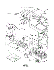 Vacuum Cleaner parts for Kenmore Canister Vacuum 116.20712008 (11620712008, 116 20712008) from AppliancePartsPros.com