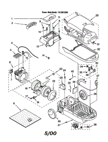Vacuum Cleaner parts for Kenmore Canister Vacuum 116.20812000 (11620812000, 116 20812000) from AppliancePartsPros.com