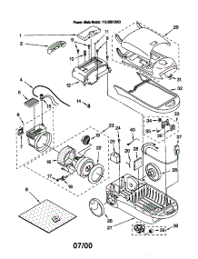 Vacuum Cleaner parts for Kenmore Canister Vacuum 116.20812003 (11620812003, 116 20812003) from AppliancePartsPros.com