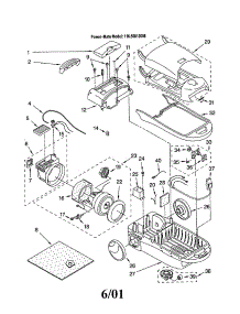 Vacuum Cleaner parts for Kenmore Canister Vacuum 116.20812008 (11620812008, 116 20812008) from AppliancePartsPros.com