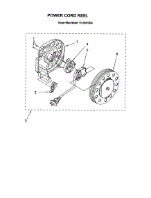 Power Cord Reel parts for Kenmore Canister Vacuum 116.20813004 (11620813004, 116 20813004) from AppliancePartsPros.com